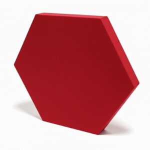 panel hexagonal rojo
