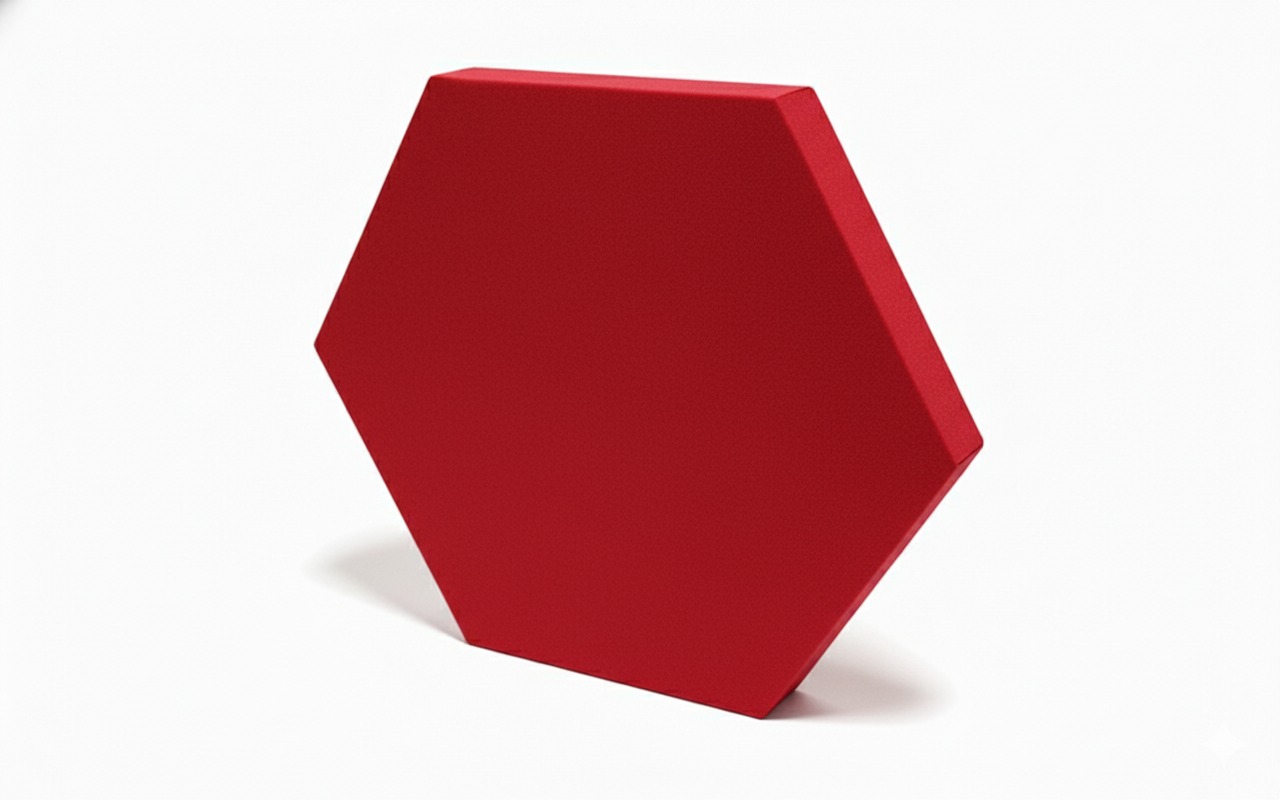 panel hexagonal rojo panel hexagonal rojo